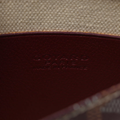 Goyard Goyardine Plumet Wallet Clutch Burgundy 9 of 11