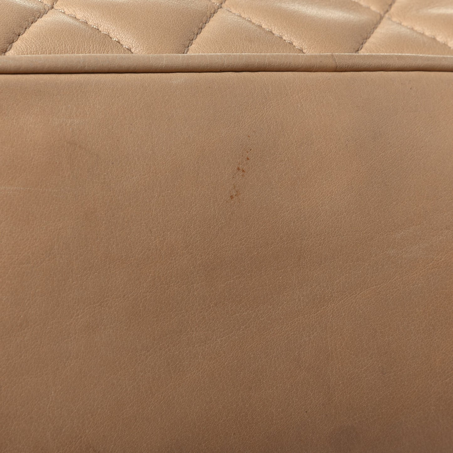 Lambskin Quilted Shoulder Bag Beige