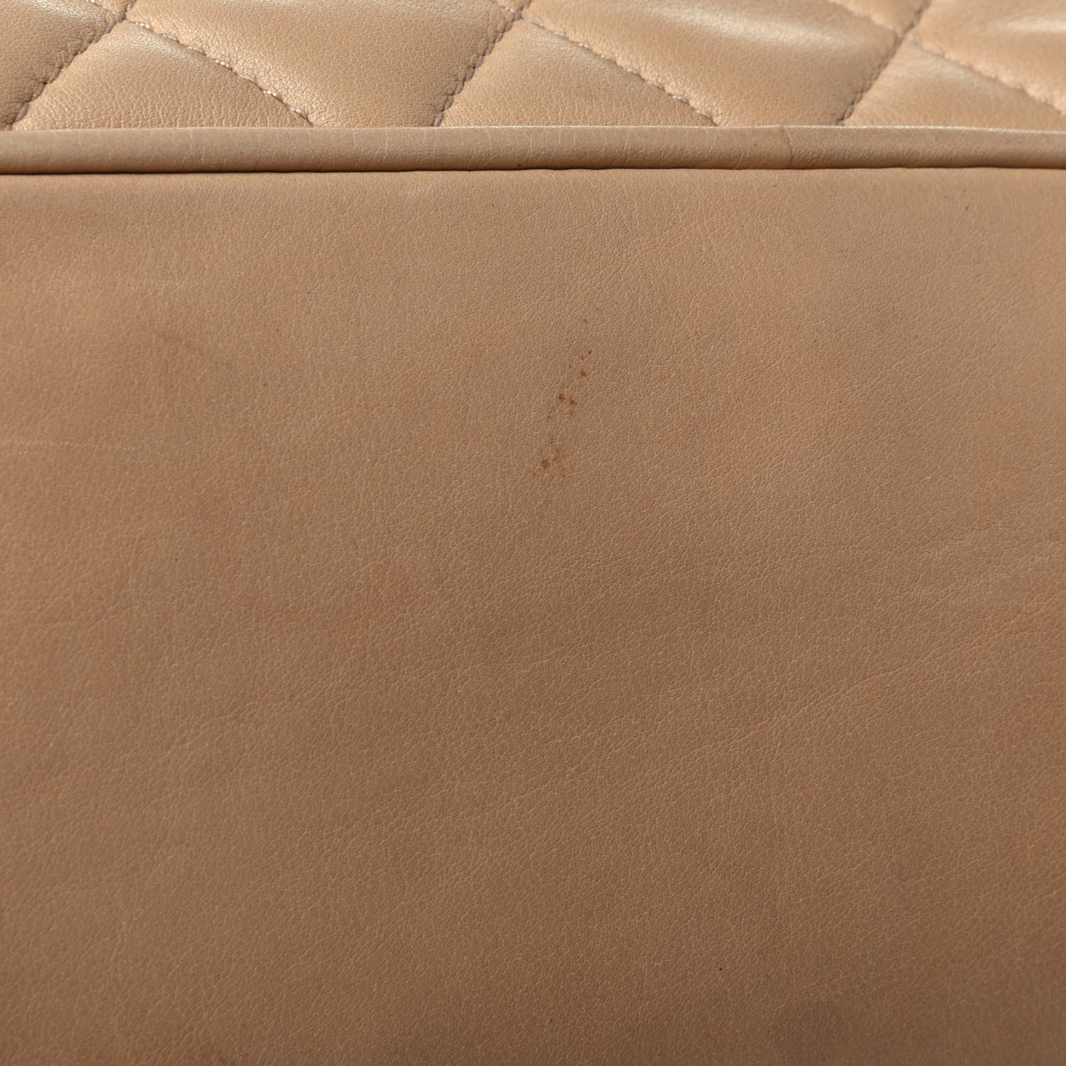 Chanel Lambskin Quilted Shoulder Bag Beige 12 of 14