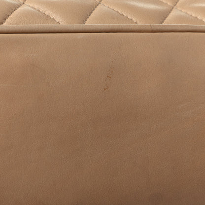 Chanel Lambskin Quilted Shoulder Bag Beige 12 of 14