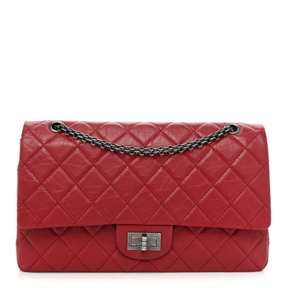 Chanel Aged Calfskin Quilted 2.55 Reissue 227 Flap Red 1 of 16