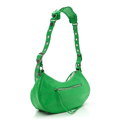 Balenciaga Agneau Arena Small Le Cagole Shoulder Bag Vivid Green 4 of 10