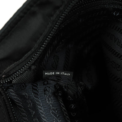 Prada Nylon Saffiano Flat Messenger Bag Black 9 of 9