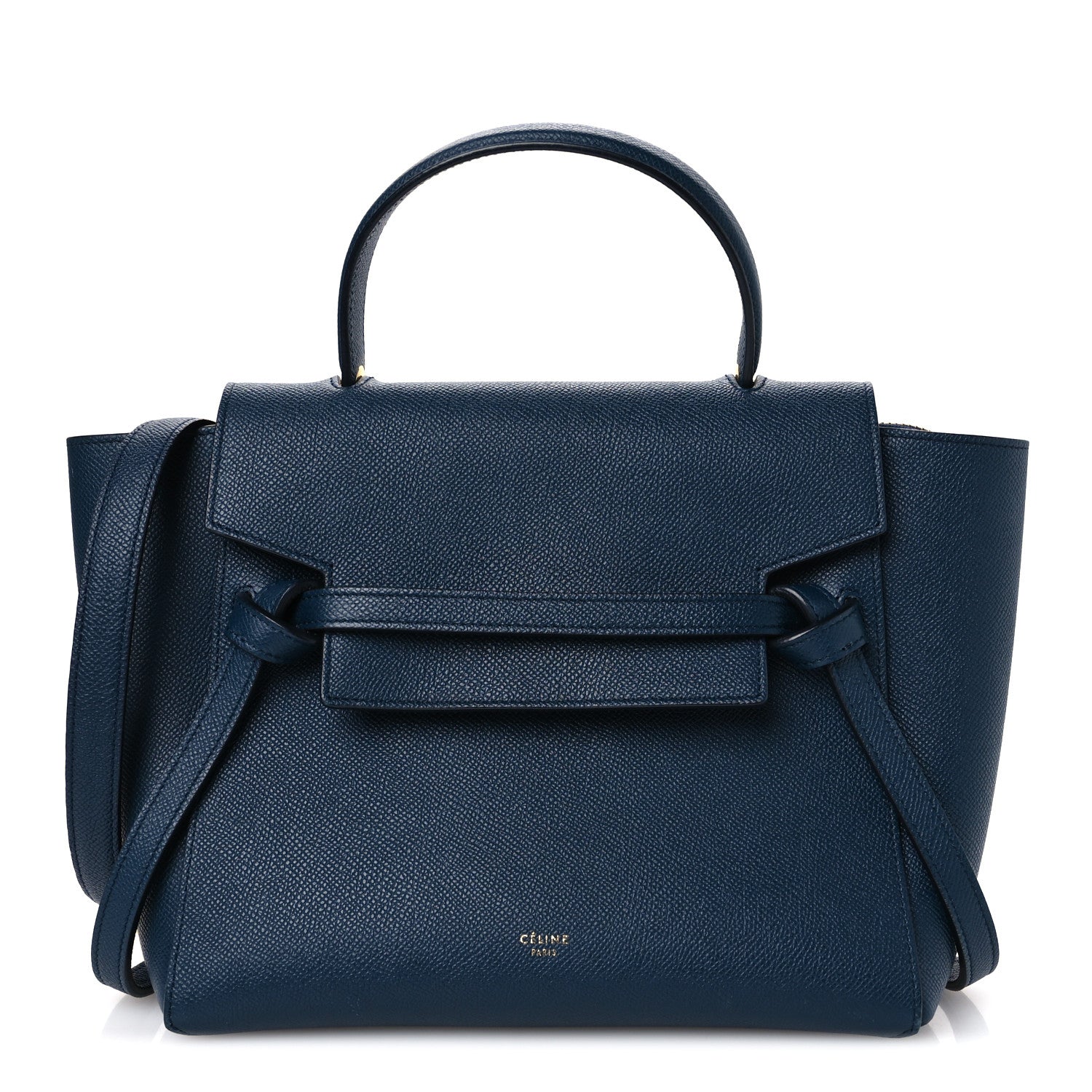 Celine Grained Calfskin Micro Belt Bag Deepsea 1 of 11