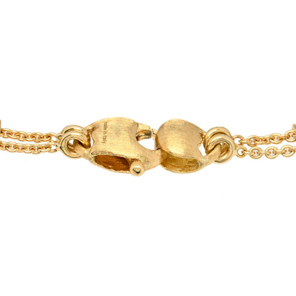 Marco Bicego 18K Yellow Gold Multi Gemstone Africa Double Strand Bracelet 3 of 4