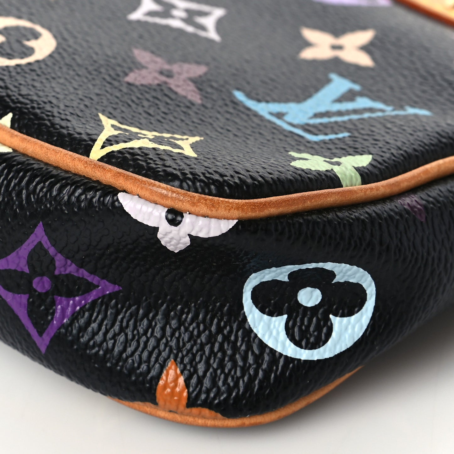 Monogram Multicolor Pochette Accessories Black