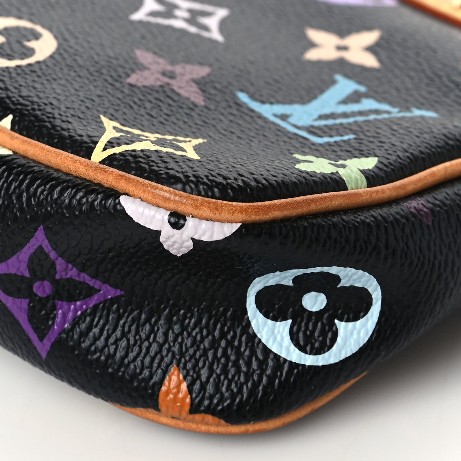 Louis Vuitton Monogram Multicolor Pochette Accessories Black 9 of 9