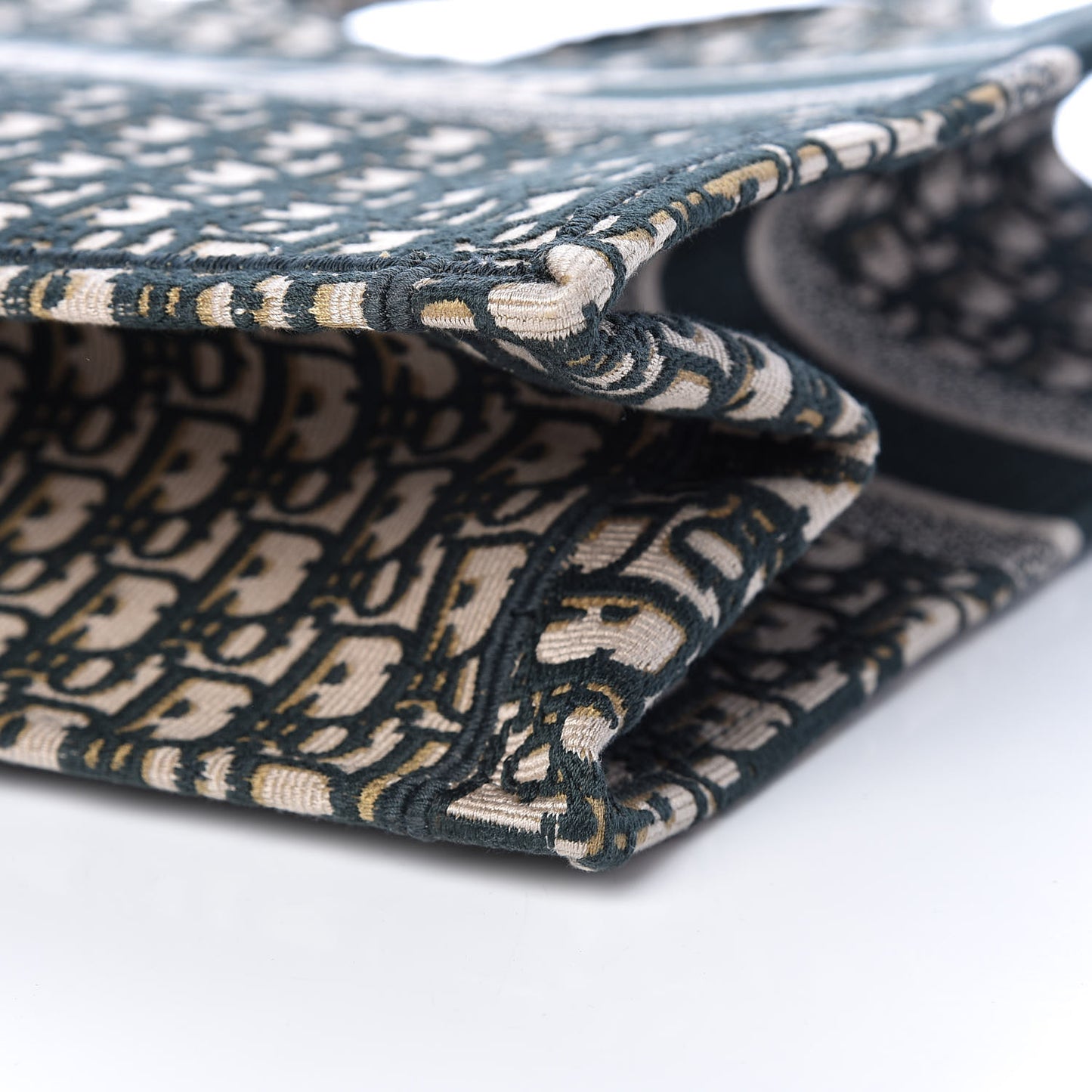 Oblique Large Book Tote Vert Multicolor