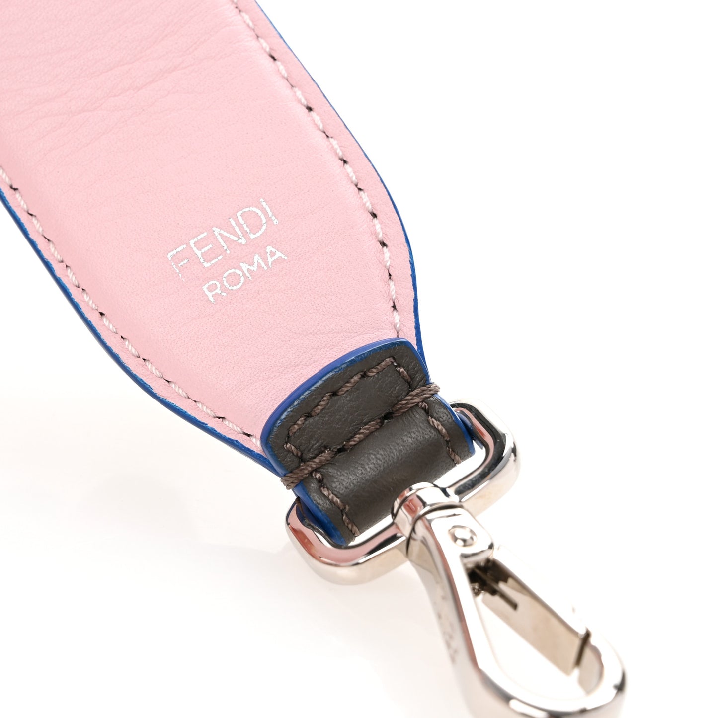 Vitello Dolce Plexiglass Bi-Color Studded Strap You Carbone Peonia Multicolor