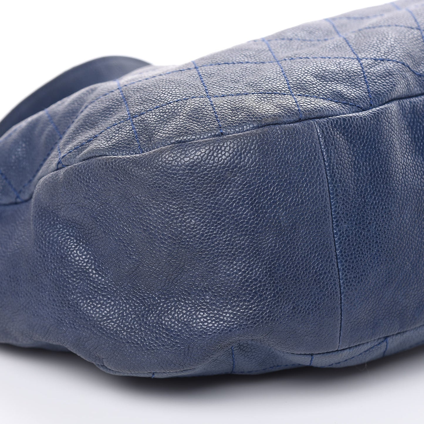 Caviar Quilted Simply CC Hobo Blue
