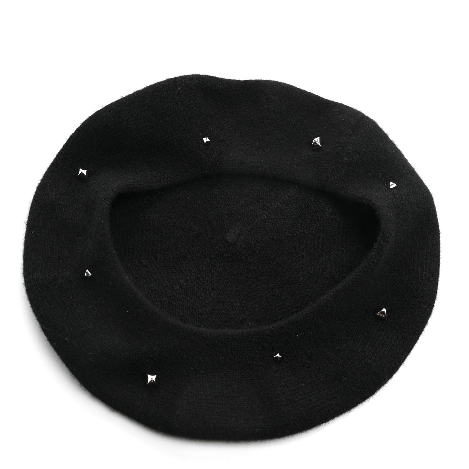 Hermes Cashmere Medor Studded Darling Beret S Black 7 of 8