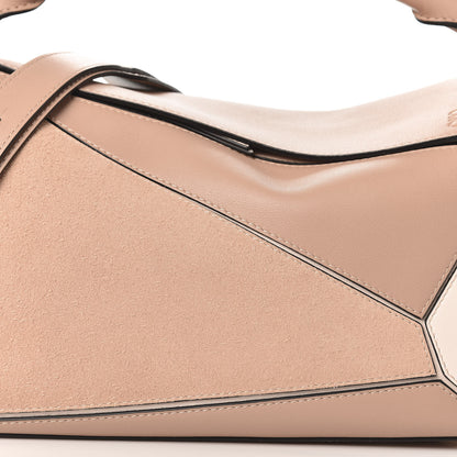 Loewe Calfskin Suede Medium Puzzle Bag Blush 9 of 9