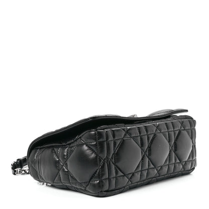 Christian Dior Calfskin Macrocannage Medium Caro Bag Black 4 of 11