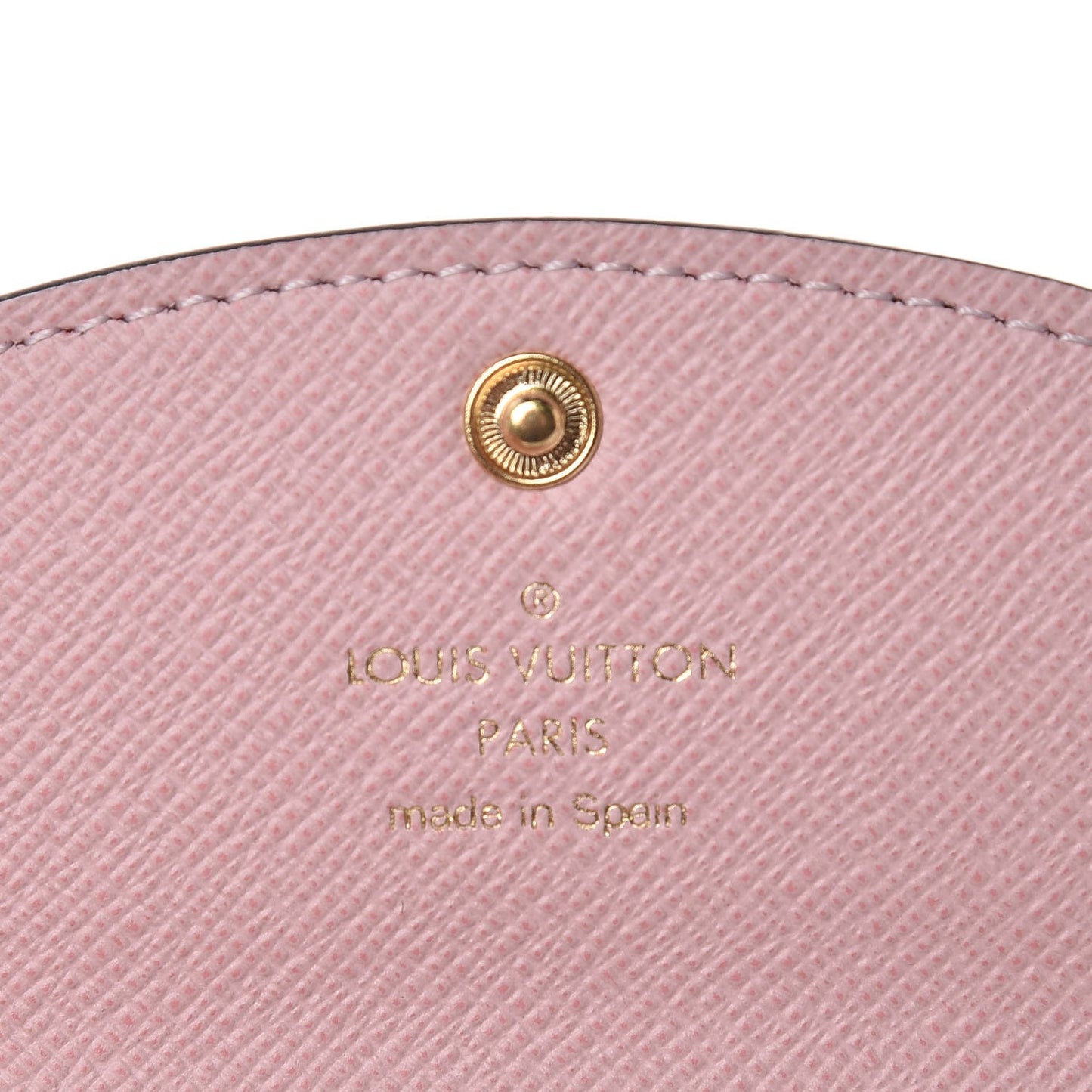 Damier Ebene Rosalie Coin Purse Rose Ballerine