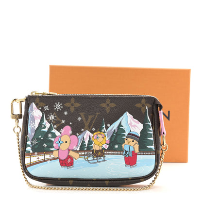 Louis Vuitton Monogram 2023 Christmas Animation Alpine Pochette Accessories Pink 8 of 8