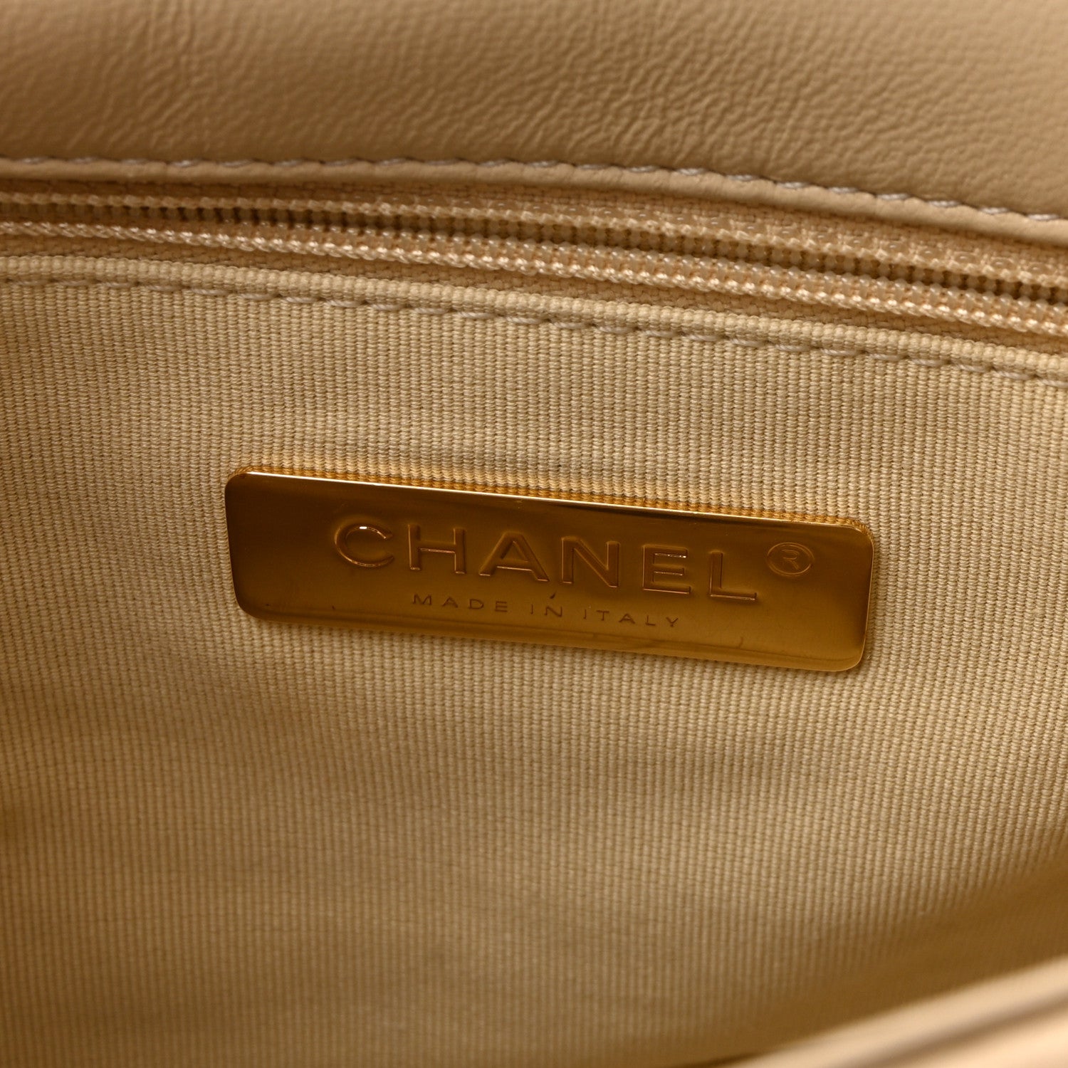 Chanel Lambskin Quilted Medium Chanel 19 Flap Beige 6 of 10