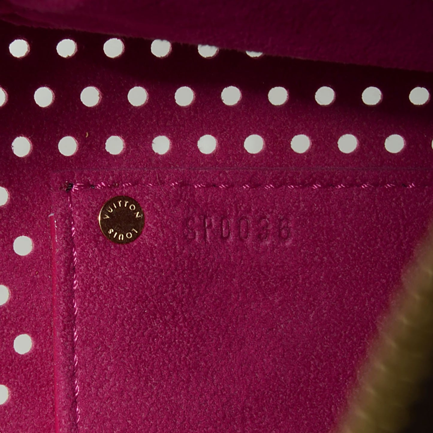 Monogram Perforated Speedy 30 Fuchsia