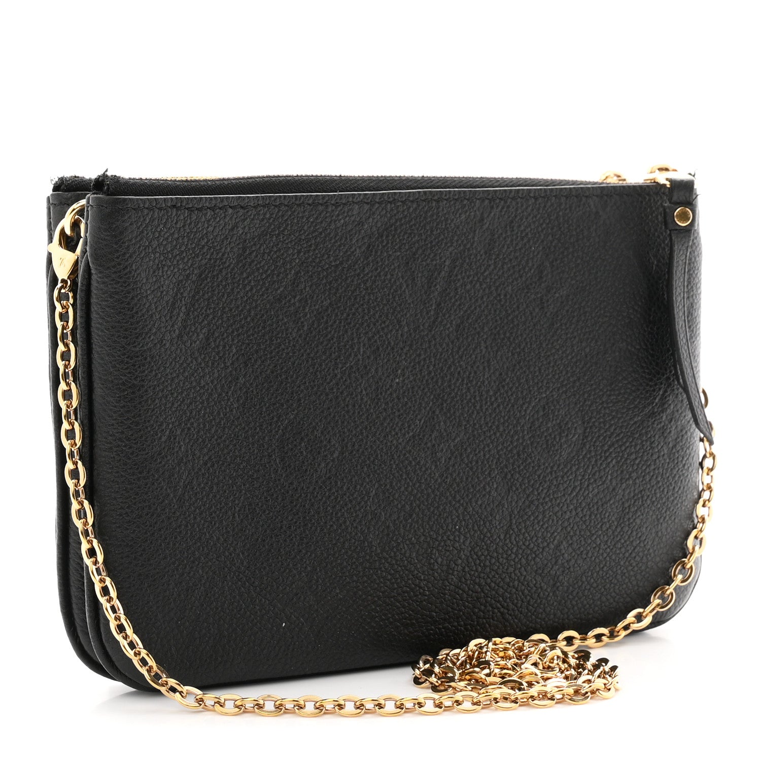 Louis Vuitton Empreinte Double Zip Pochette Black 3 of 11
