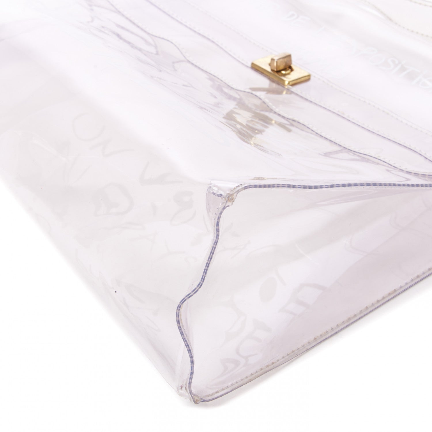 Hermes Vinyl Souvenir De L'Exposition Kelly Transparent 5 of 6