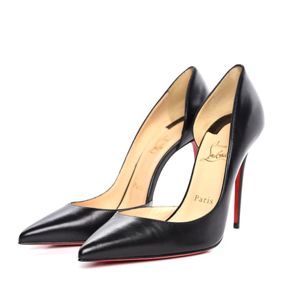 Christian Louboutin Shiny Nappa Iriza 100 Pumps 38.5 Black 3 of 8
