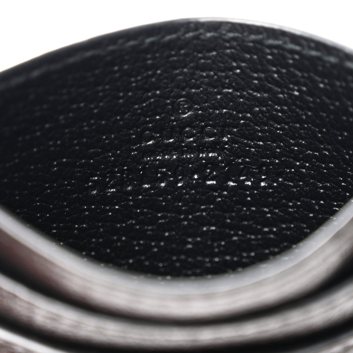 Calfskin Web GG Ophidia Card Holder Black