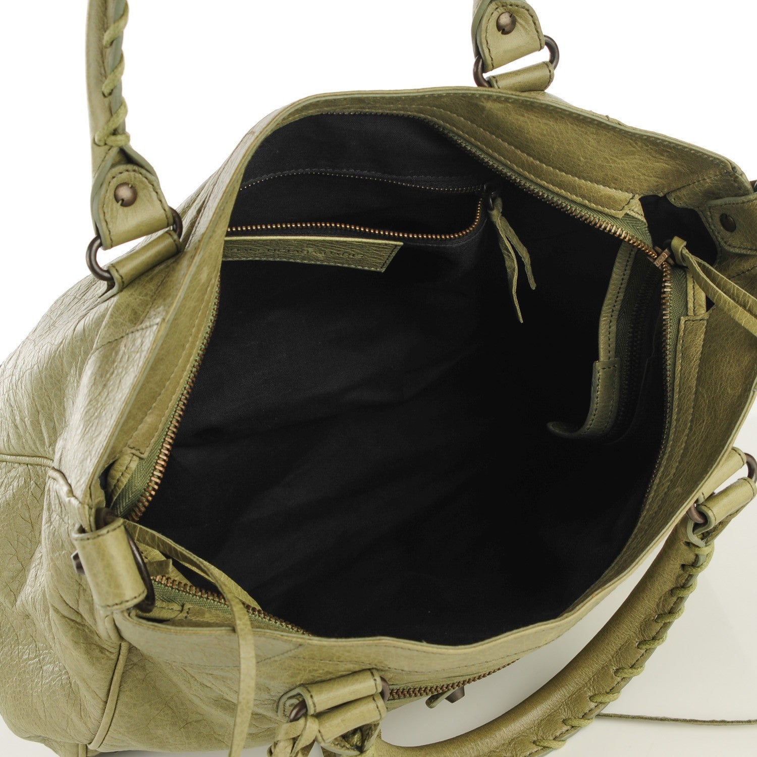 Balenciaga Agneau Classic Hardware Velo Vert Militaire 8 of 8