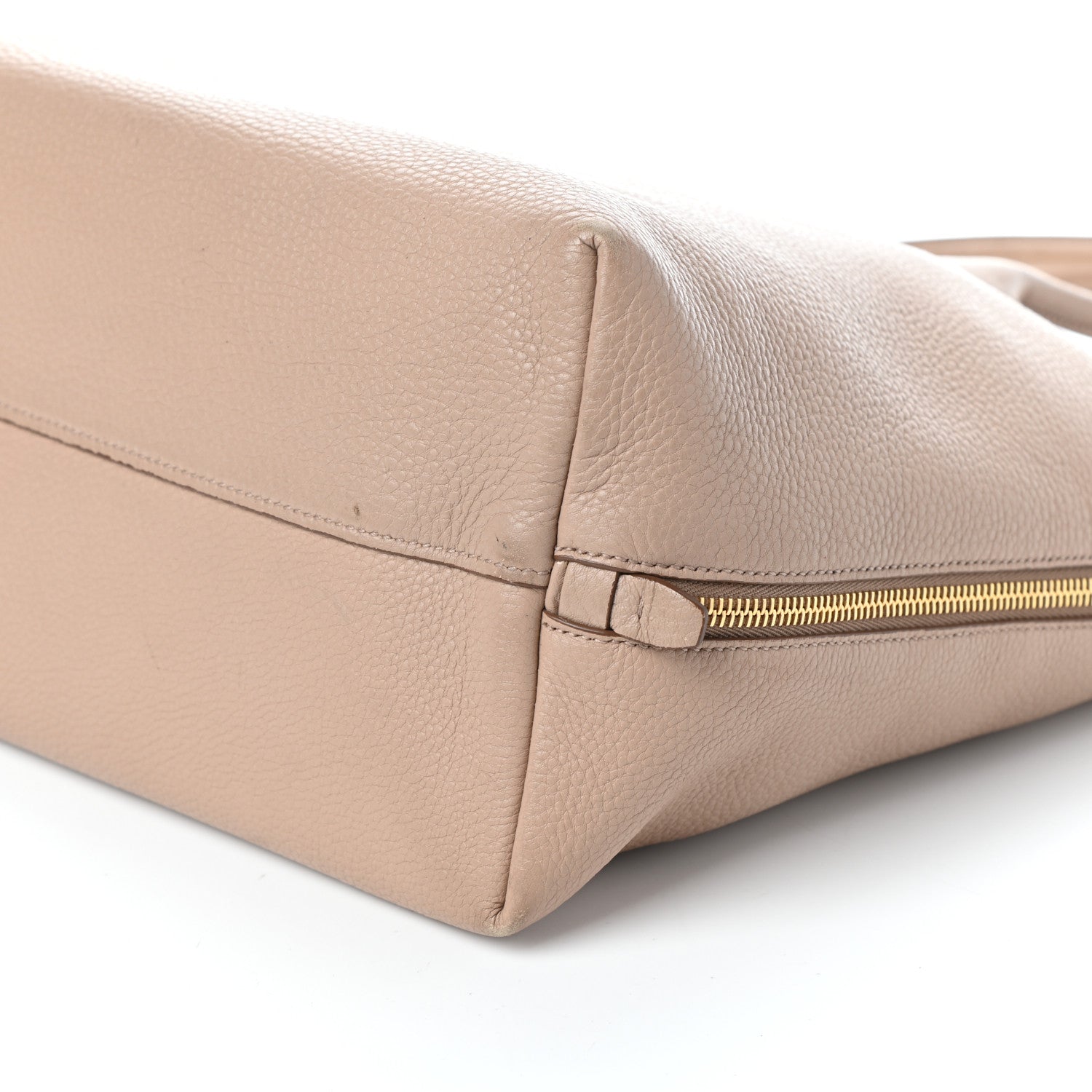 Prada Vitello Daino Side Zip Shopper Tote Cammeo 9 of 9