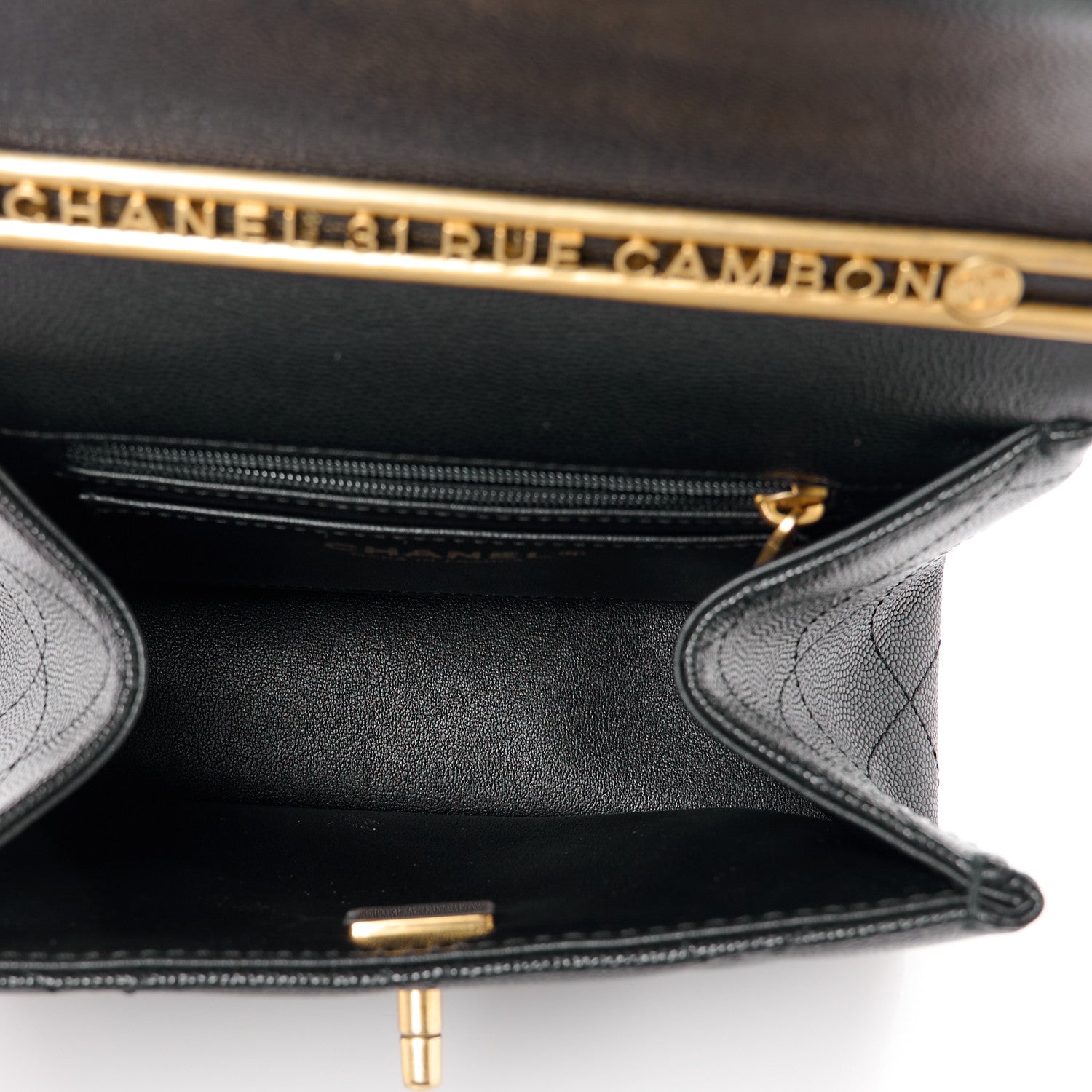 Chanel Caviar Quilted 31 Rue Cambon Mini Top Handle Flap Black 6 of 13