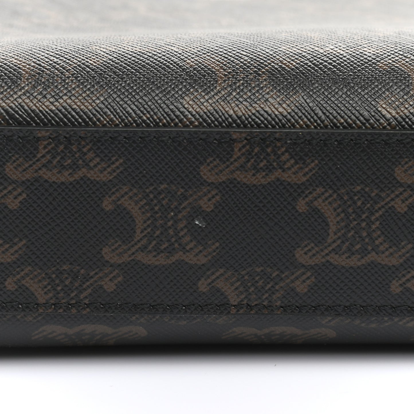 Triomphe Canvas Calfskin Mini Vertical Cabas Tan