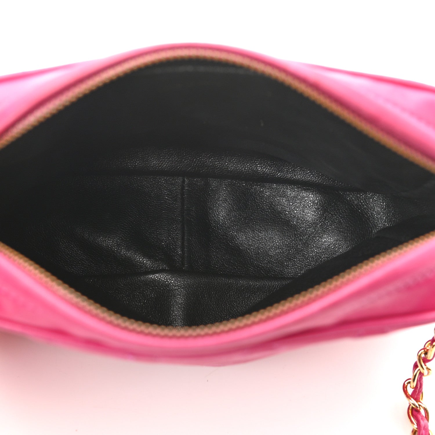 Chanel Lambskin Quilted Flap Tassel Camera Case Fuchsia 5 of 12