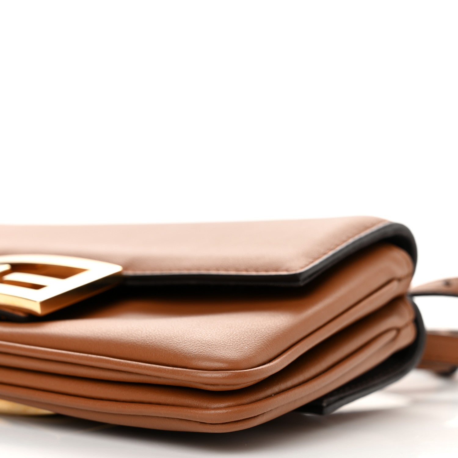 Fendi Vitello Grace Matte Duo Baguette Camel 11 of 13