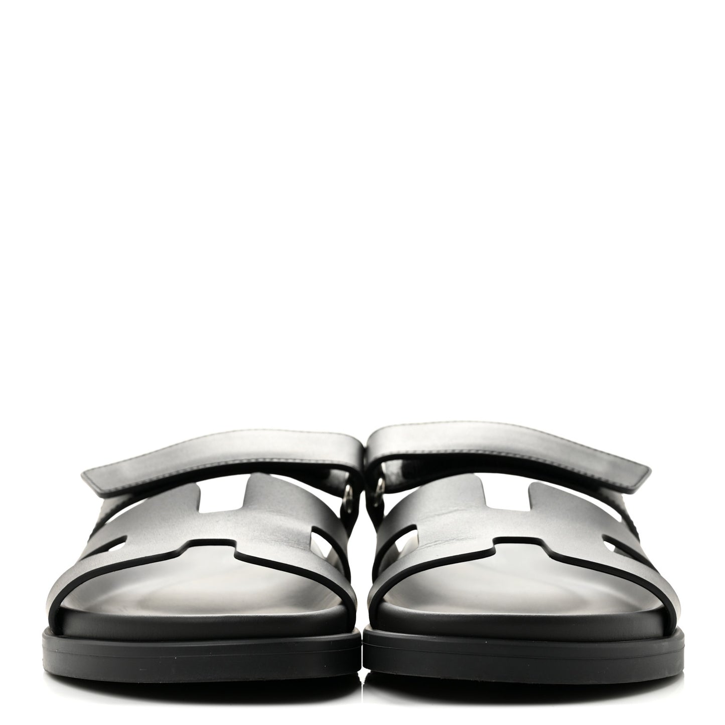 Calfskin Womens Chypre Sandals 36.5 Black