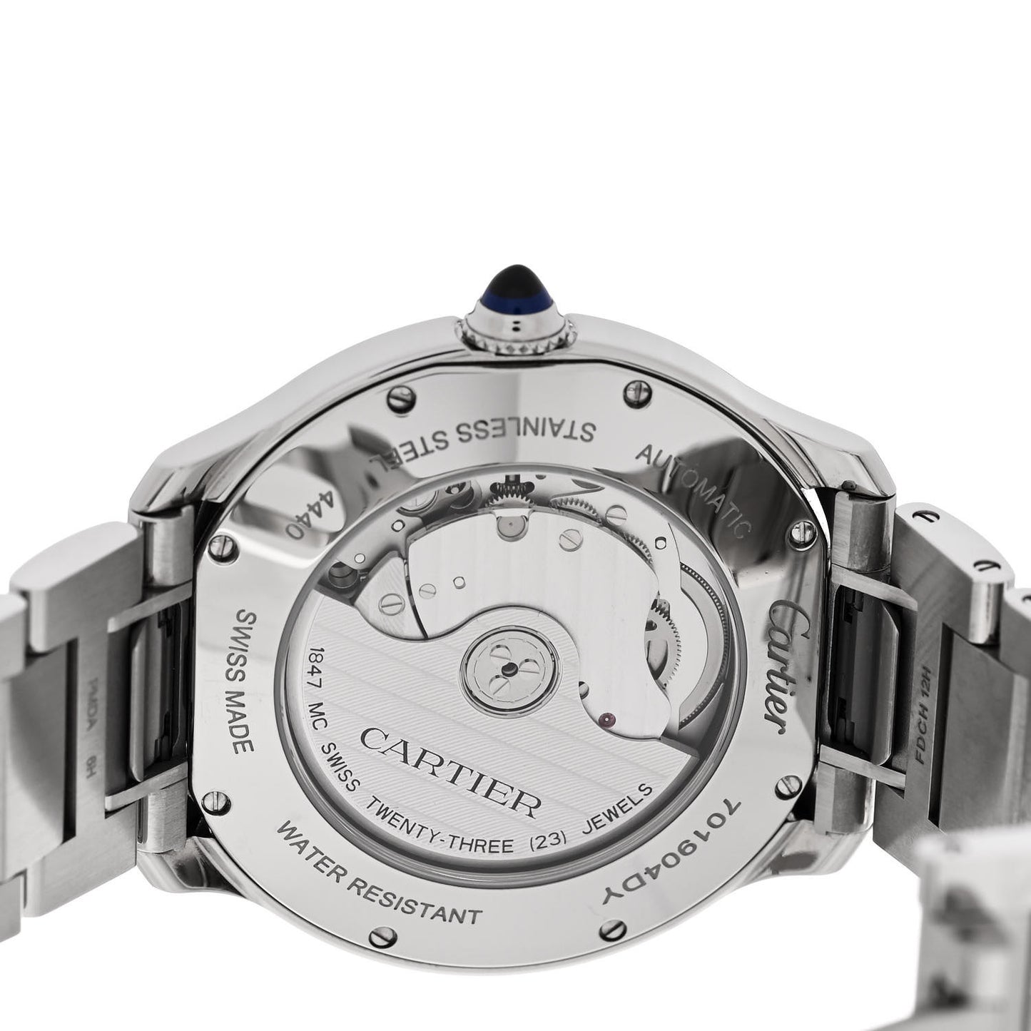 Stainless Steel 40mm Ronde Must de Cartier Automatic Watch