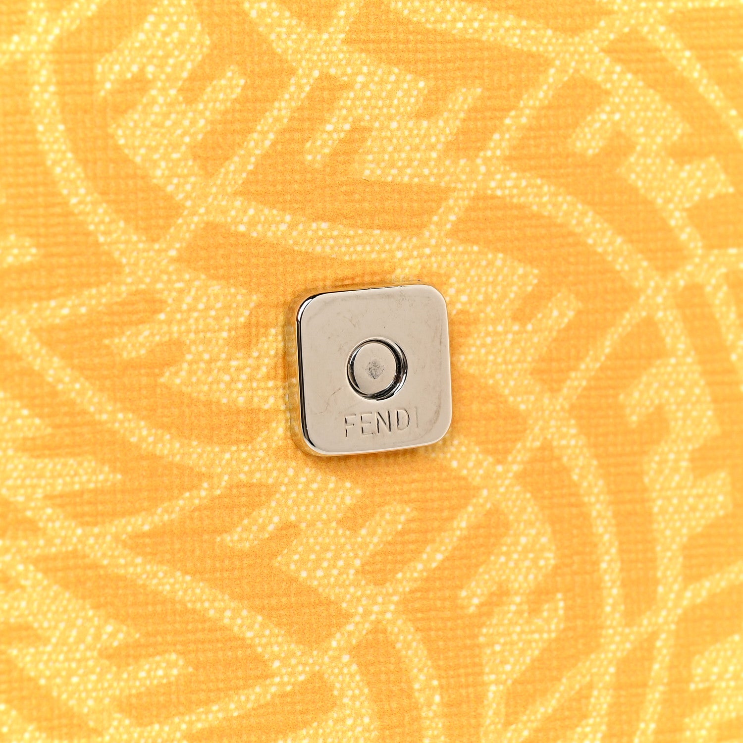 Fendi X SARAH COLEMAN Glazed Fabric Enamel Small FF Vertigo Baguette Belt Pouch Mimosa 11 of 14
