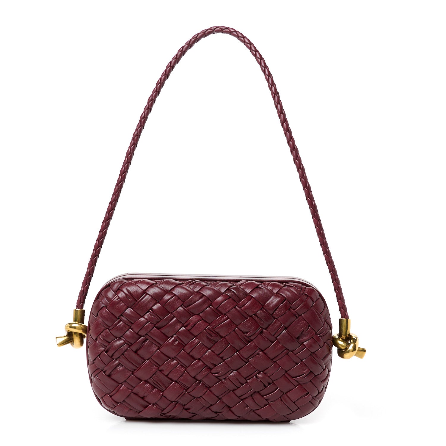 Bottega Veneta Foulard Intrecciato Intrecciato Knot On Strap Barolo 1 of 9