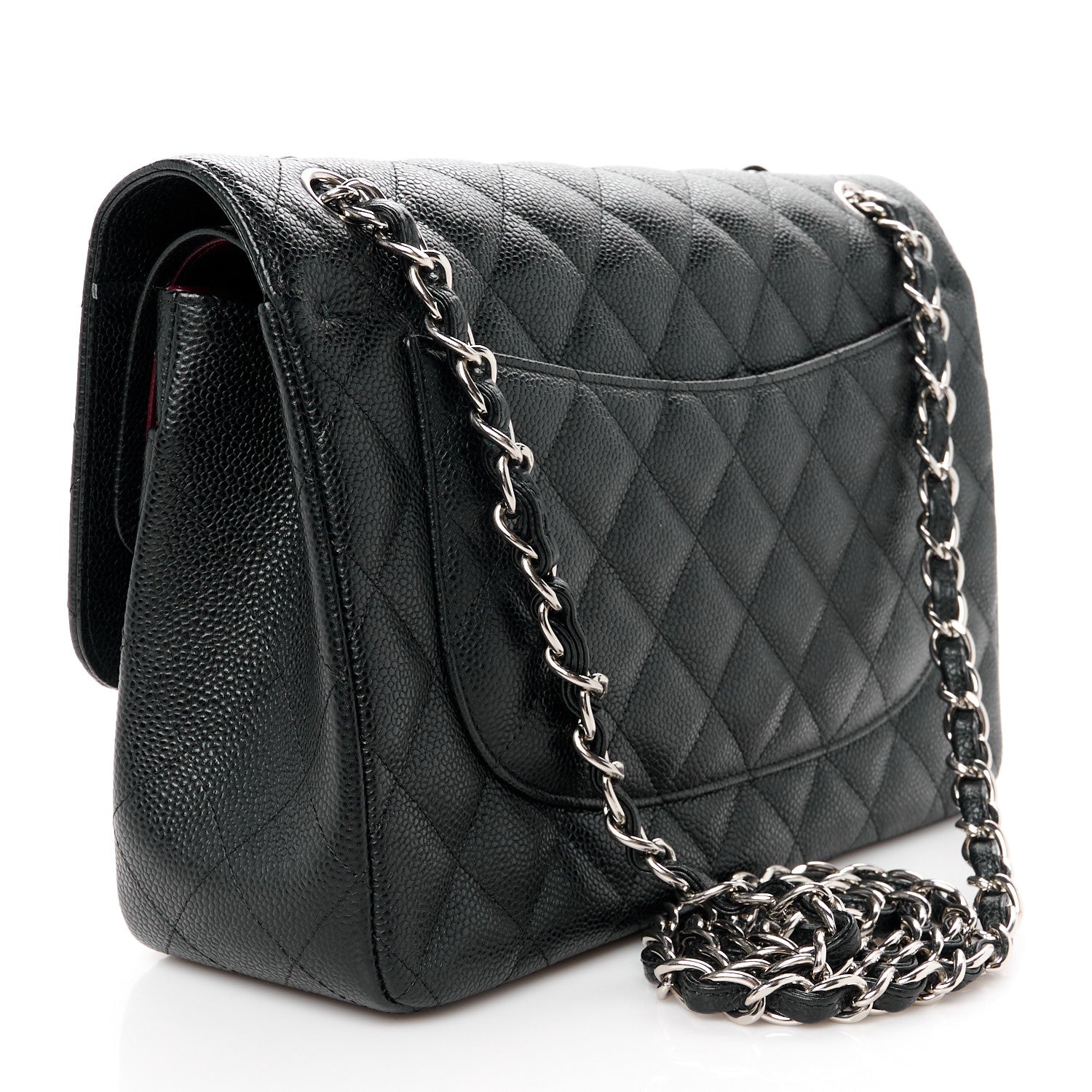 Chanel Caviar Quilted Jumbo Double Flap Black 3 of 12