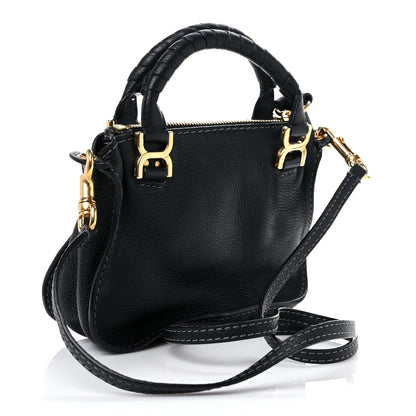 Chloe Calfskin Mini Marcie Satchel Black 3 of 12