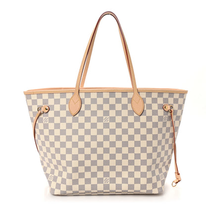 Louis Vuitton Damier Azur Neo Neverfull MM Rose Ballerine 1 of 9