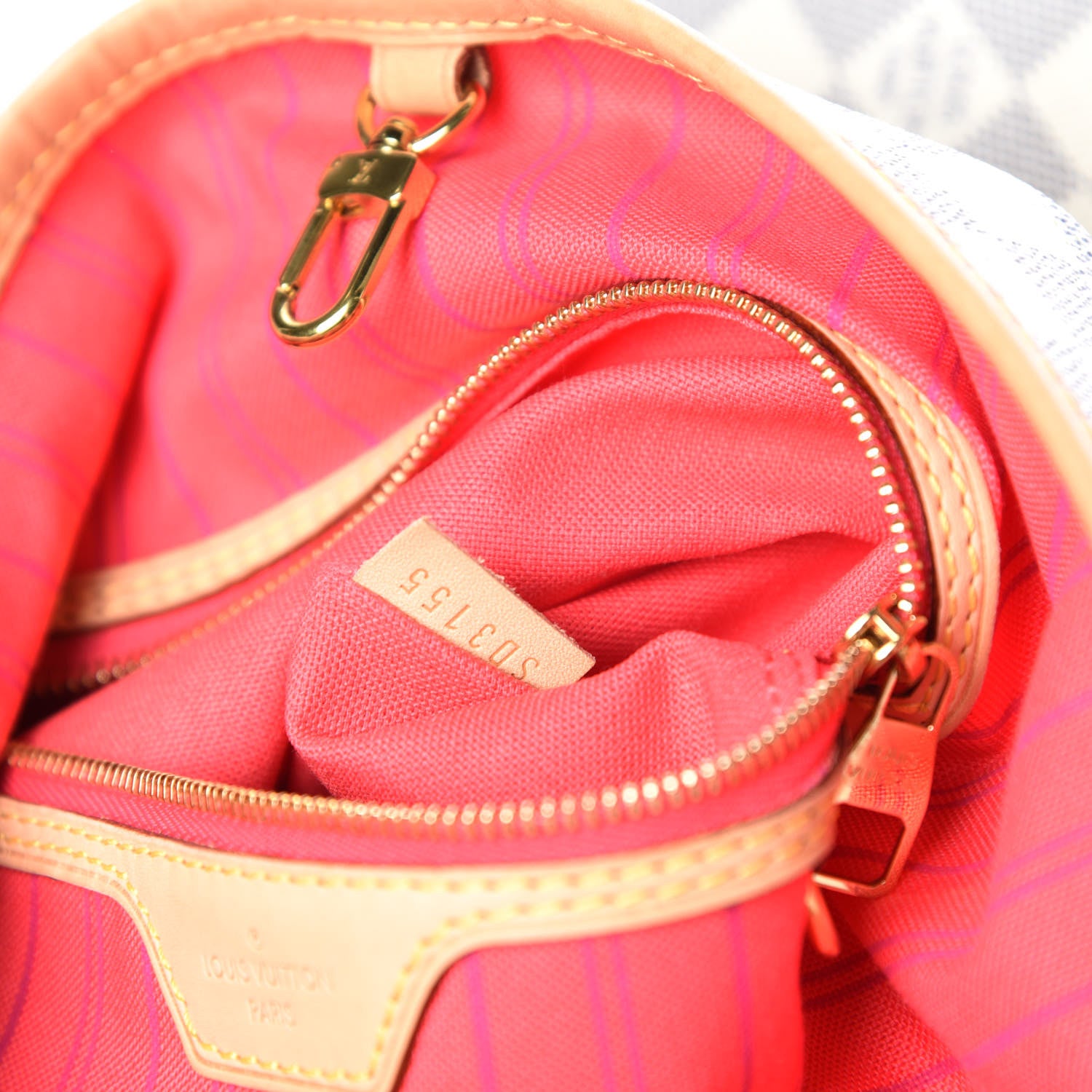 Louis Vuitton Damier Azur Delightful MM Pink 8 of 12