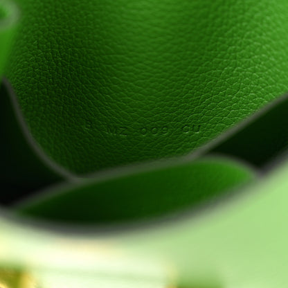 Hermes Evercolor Bi-Color Constance Slim Wallet Vert Yucca Mauve Pale 8 of 10