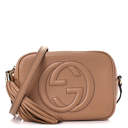Gucci Pebbled Calfskin Small Soho Disco Bag Rose Beige 1 of 9