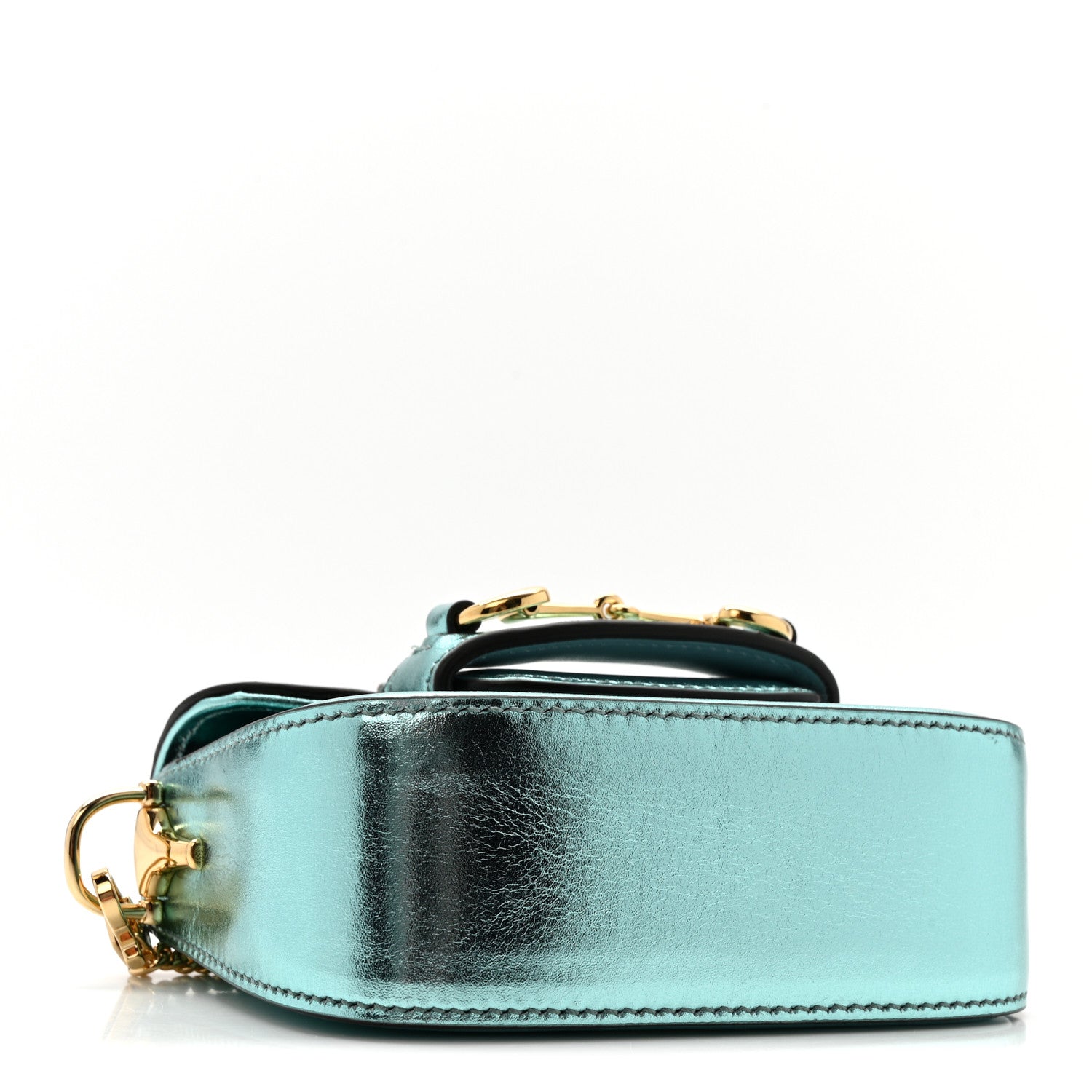 Gucci Metallic Calfskin Super Mini Horsebit 1955 Shoulder Bag
