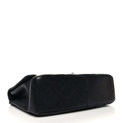 Chanel Caviar Quilted Jumbo Single Flap Black 4 of 10