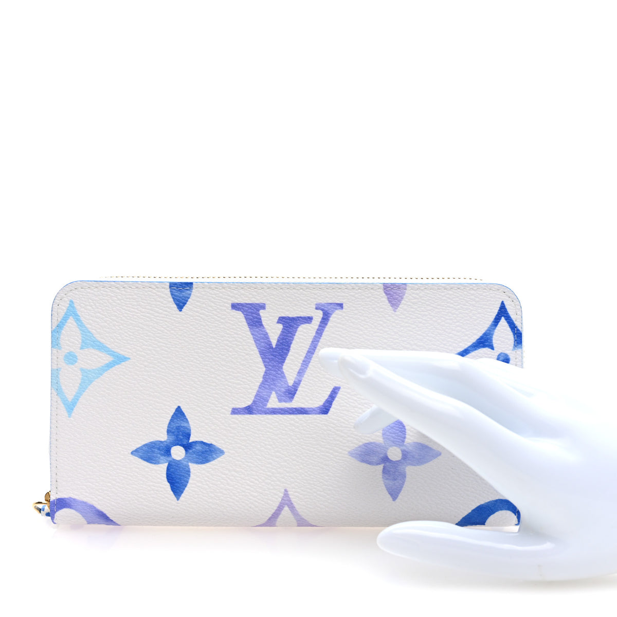 Monogram Giant By The Pool Zippy Wallet Resort Blue