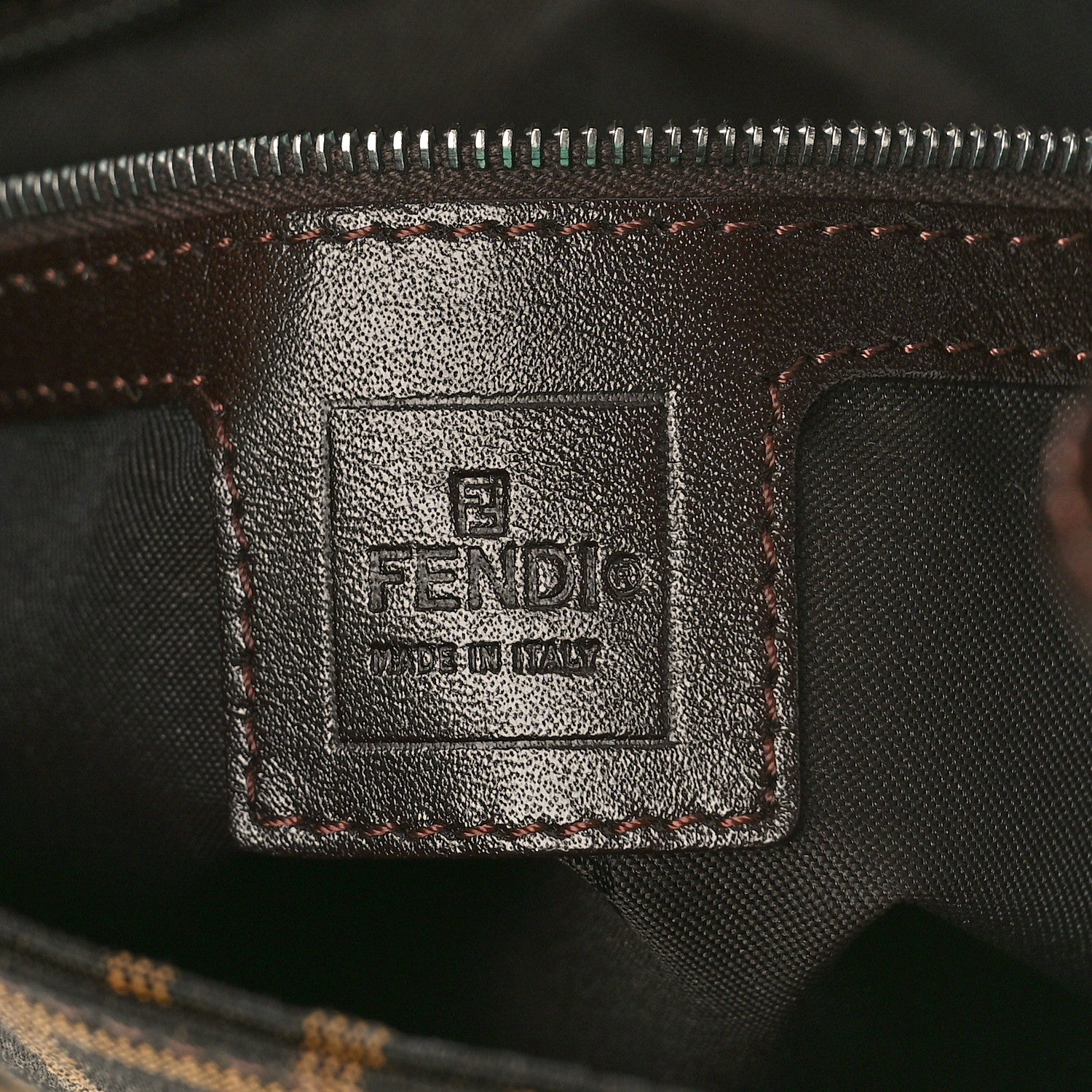 Fendi Zucca Shoulder Bag Tobacco 6 of 8