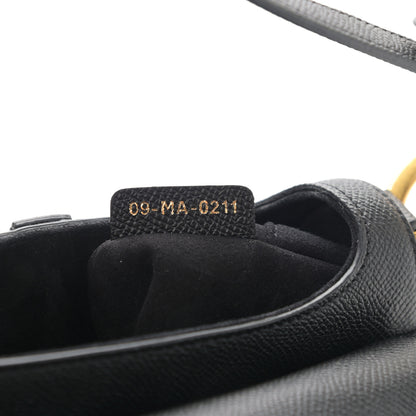 Christian Dior Grained Calfskin Mini Saddle Bag Black 7 of 9