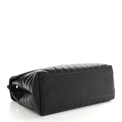 Saint Laurent Calfskin Y Quilted Monogram Medium Loulou Chain Satchel Black 4 of 11