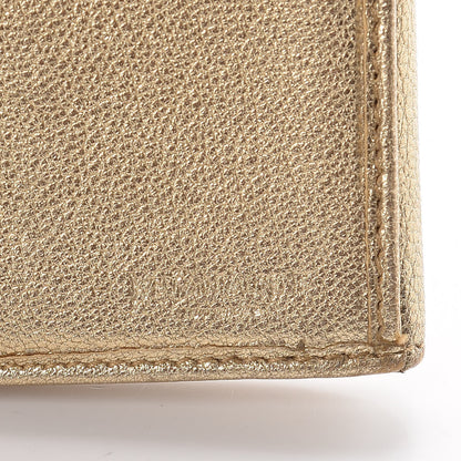 Saint Laurent Goatskin Studded Belle de Jour Long Wallet Gold 6 of 12
