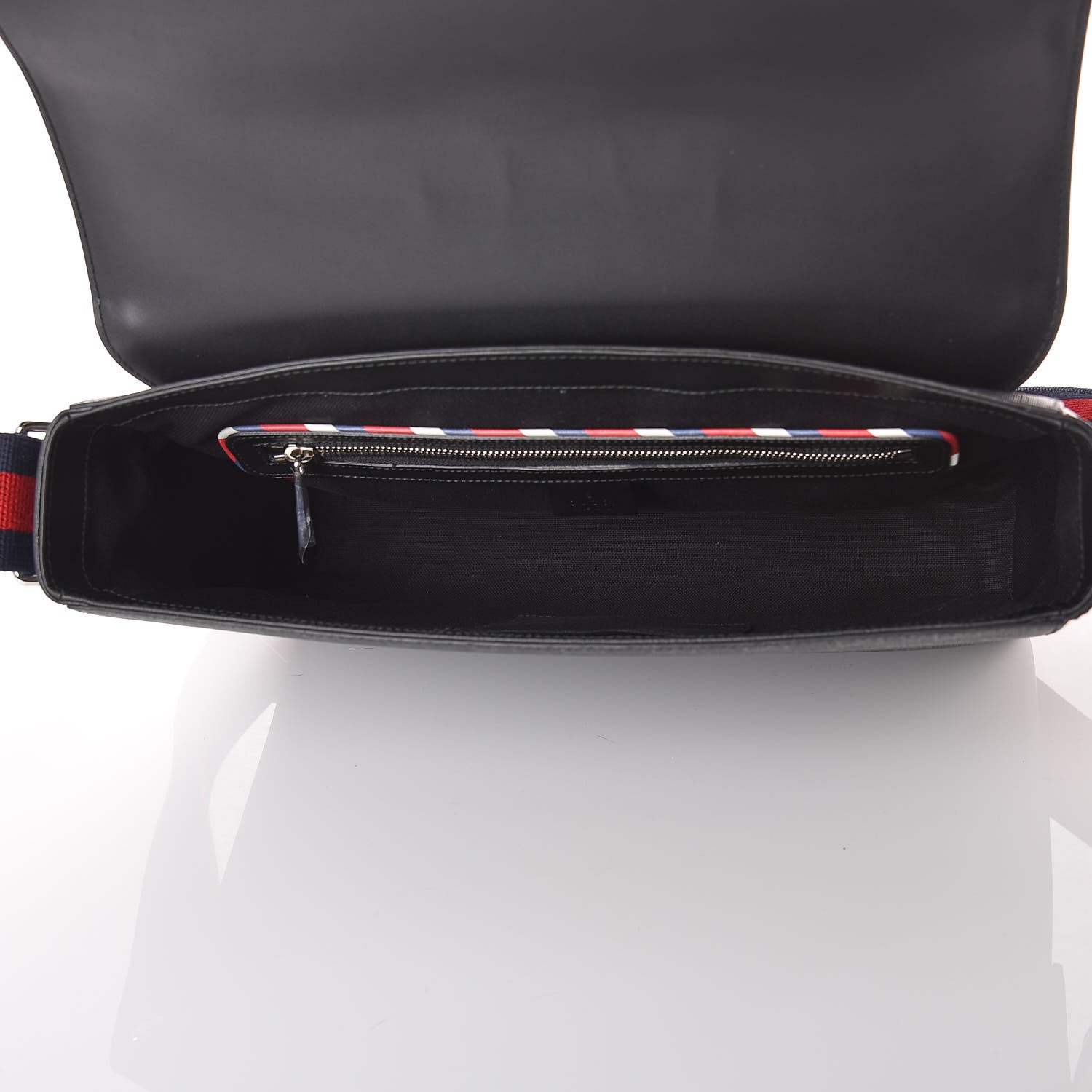 Gucci GG Supreme Monogram Night Courrier Flap Messenger Black Multicolor 7 of 12