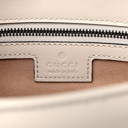 Gucci Calfskin Matelasse Small GG Marmont Shoulder Bag White 6 of 9